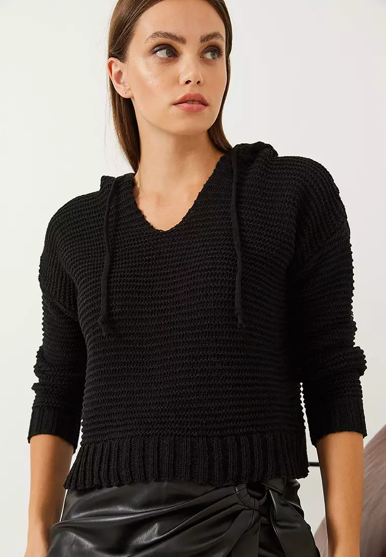 Women's Basic Hooded Sweater 85001023