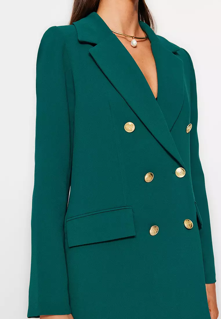 ジャケット・アウター clane OVER SHOULDER GOLD BUTTON BLAZER OVER SHOULDER GOLD BUTTON BLAZER｜OUTER(アウター)｜CLANE