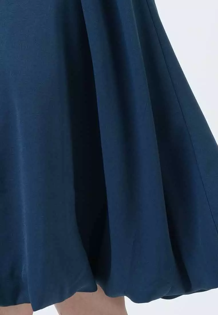 Hailey 3D Floral Appliqué Layered Midi Dress