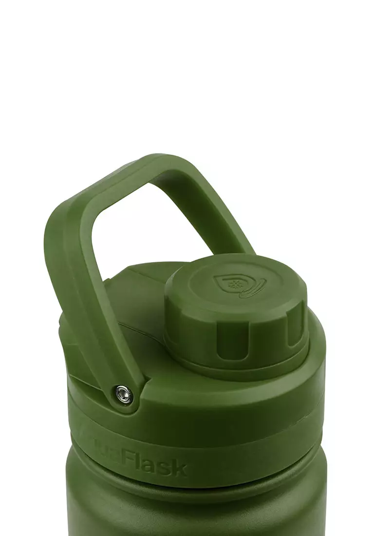 18oz Hunter Green New Sports Lid Bottle Wide Mouth Vacuum Insulated Stainless Steel Drinking Water Bottle