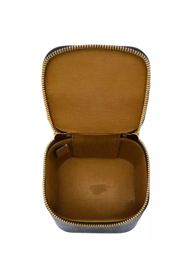 Pre-Loved Celine Mini Triomphe Coated Canvas Vanity Case