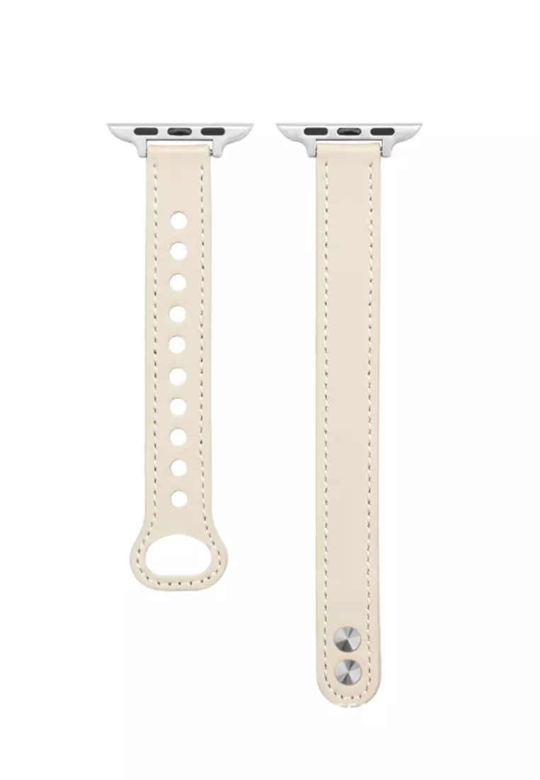 White leather apple watch band 38mm outlet