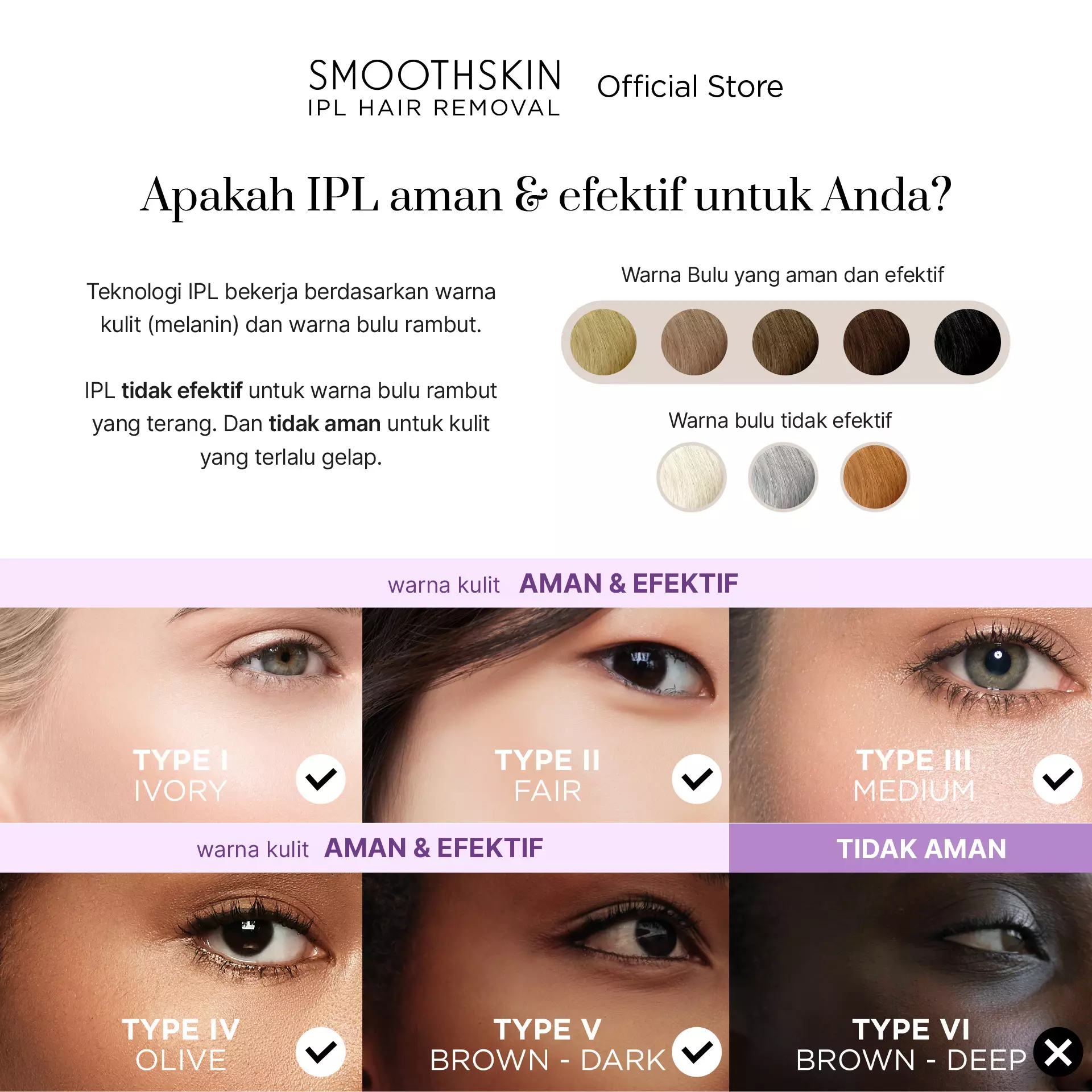 Smoothskin IPL Hair Removal Pure Mini Lite / Alat Penghilang Bulu