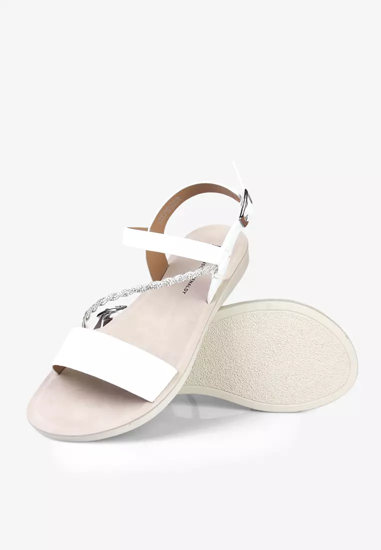 Sepatu Sandal Tali Wanita Anti Slip L.Rapunzel White