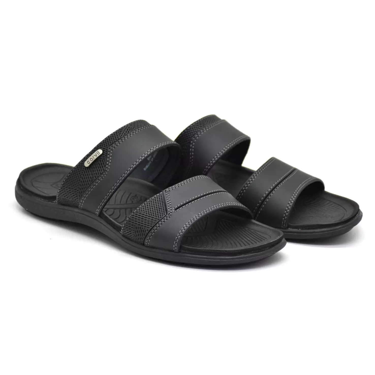 Carvil Sandal Pria Newcastle-02 M Black