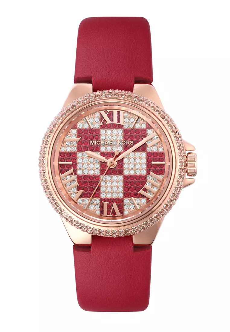 Red michael hotsell kors watches