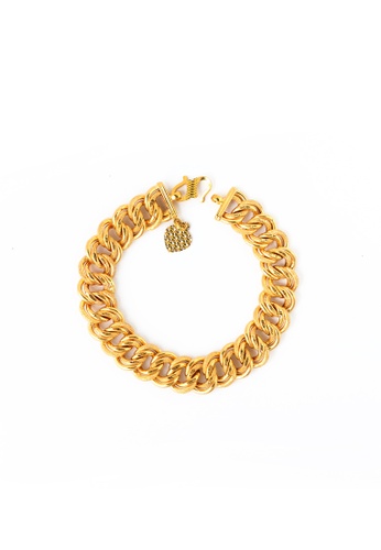 TOMEI gold TOMEI Oeuvre of Verve with Opulence  Bracelet, Yellow Gold 916 (9M-KB003D-15-1C) 5BC5DAC381485CGS_1