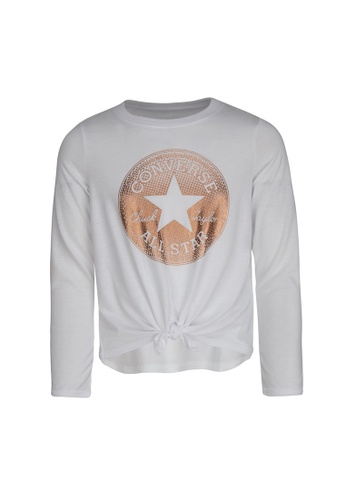 Converse white Converse Chuck Taylor Tee (Big Kids) 2CE51KAE6858ACGS_1