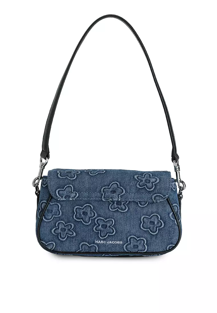 The Puffy Daisy Denim Clover Shoulder Bag