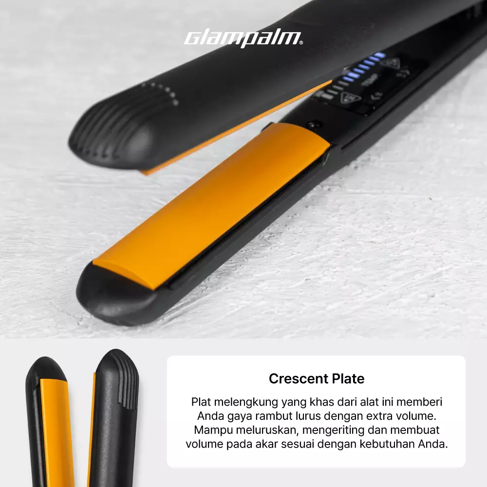 Paket Glampalm Catokan Volumizer GP202BL - Pengeriting Rambut GP618AM