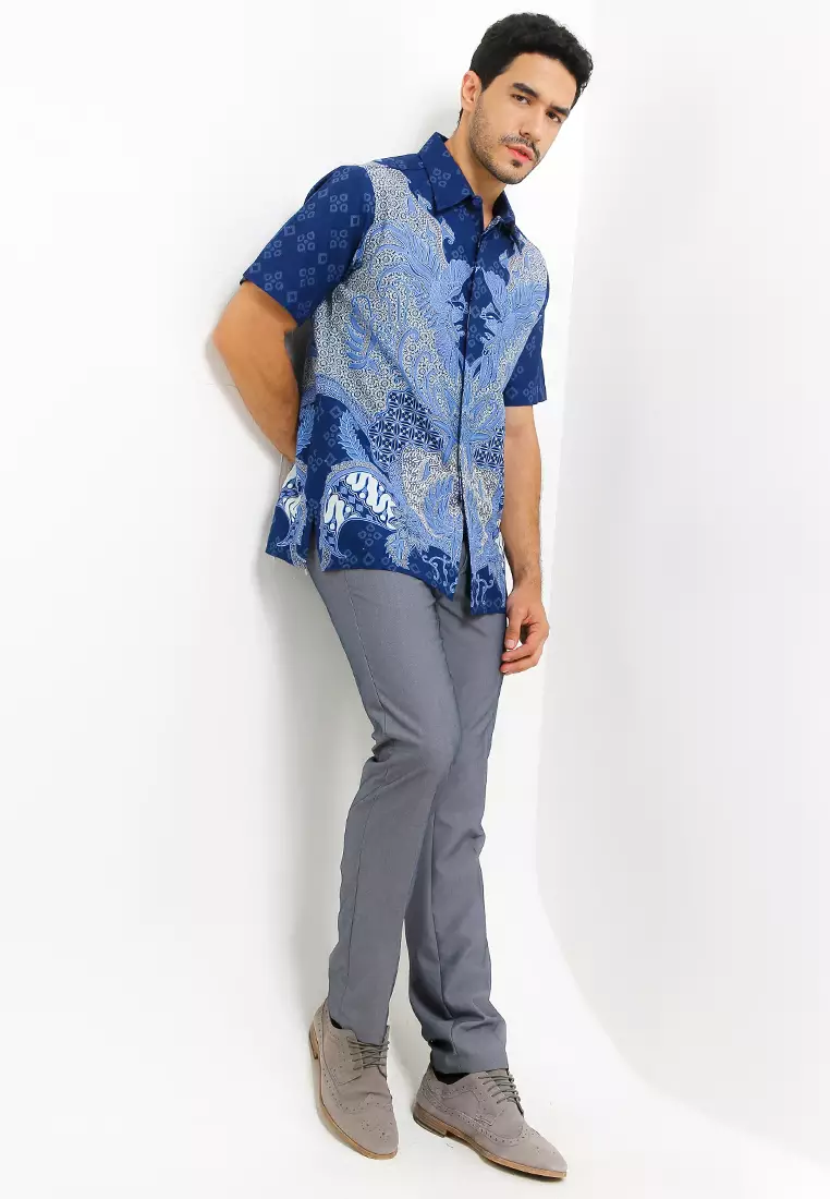 Hem Body Fit Batik Manuk Kembar