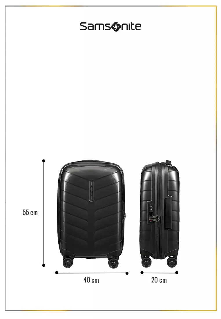 Samsonite Koper Hardcase Attrix Spinner Cabin 20 Inch Exp-Anthracite