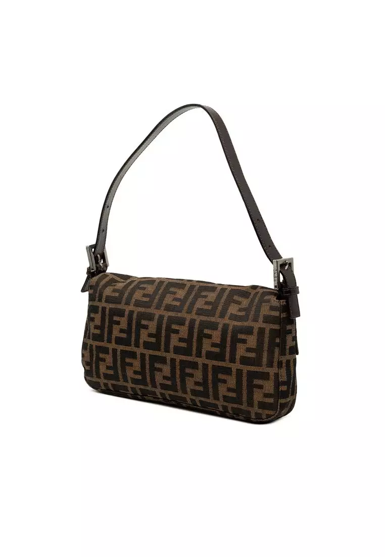 Pre-Loved Fendi Zucca Canvas Baguette