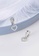 ZITIQUE silver Women's Diamond Embedded Hollowed Heart Huggie Earrings - Silver EB28EACF53187DGS_4