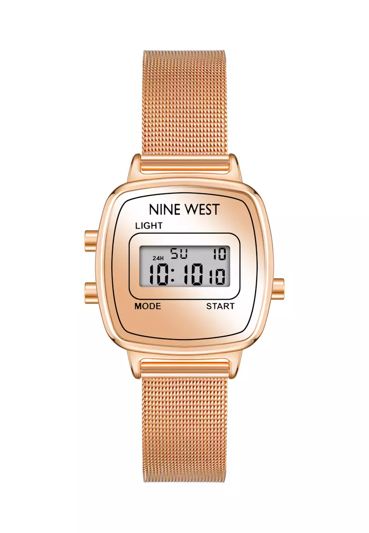 Nine west rose gold watch price outlet
