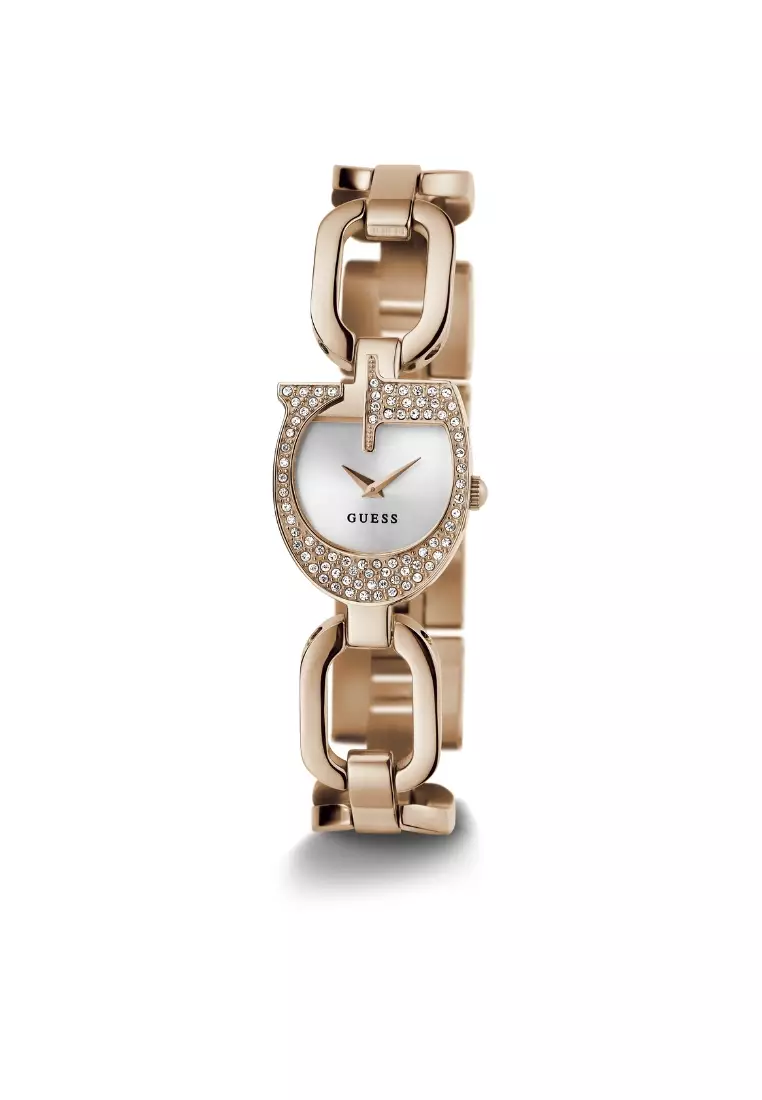 Guess Jewelry Rose Gold Stainless Steel Analog Quartz Watch For Women GW0683L3