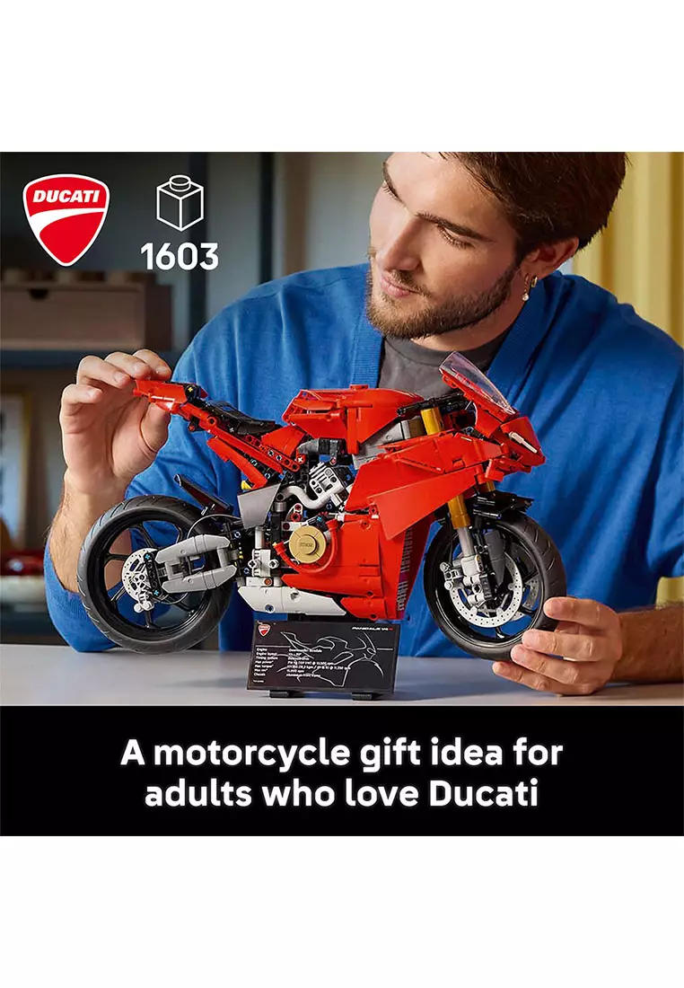 Technic 42202 Ducati Panigale V4 S Motorcycle, Age 18+, Building Blocks, 2025 (1603pcs)