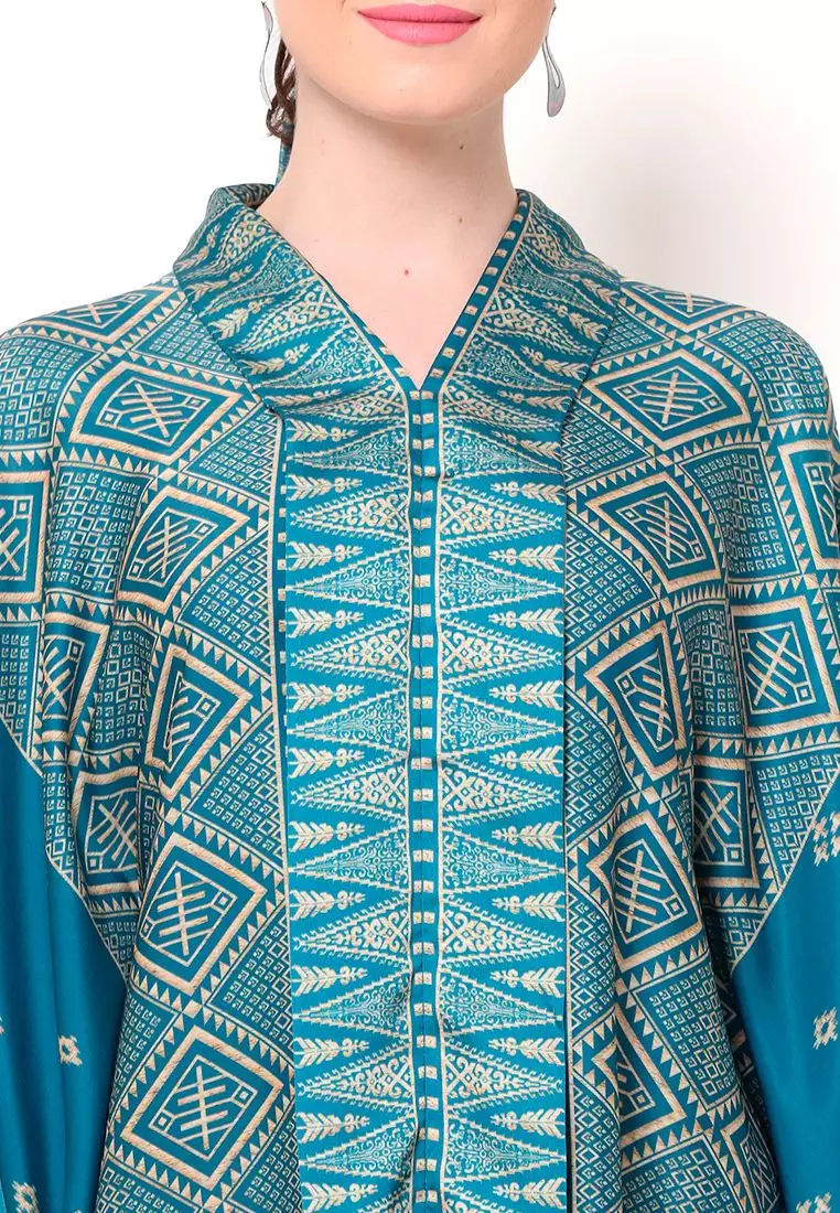 Kanzi Exclusive Long Sleeve Songket Kaftan