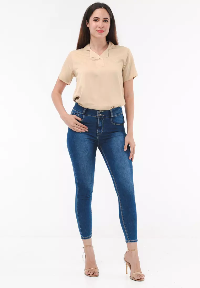 Cropped Skinny High Waist