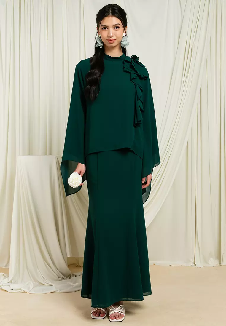 Adra Ruffles Kurung Set