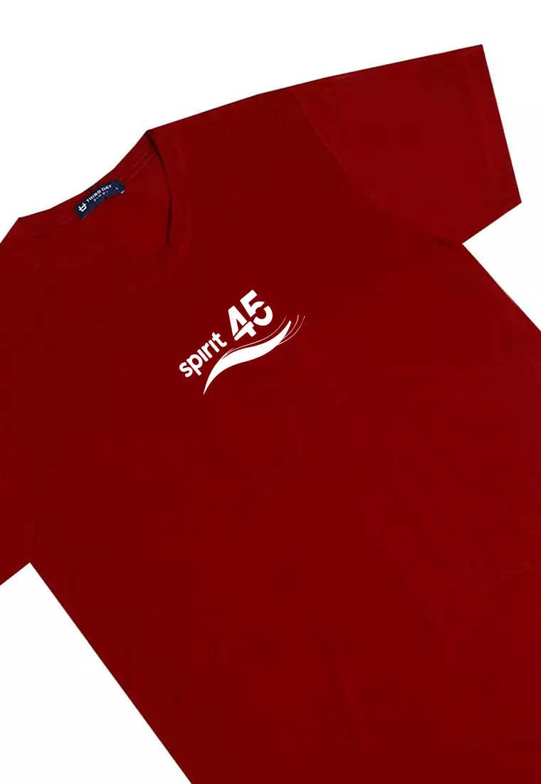 MTW94 Kaos 17 Agustus HUT RI spirit 45 merah maroon instacool