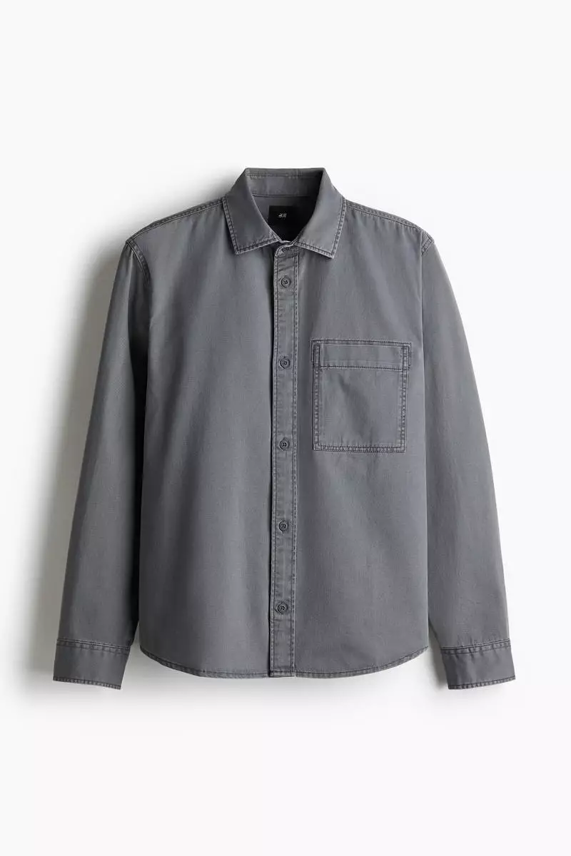 Regular Fit Twill overshirt