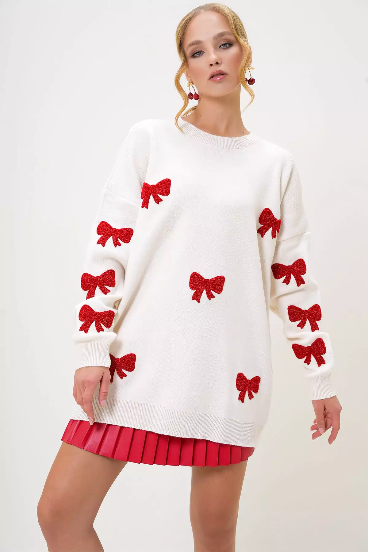 Oversize Bows Sweater
