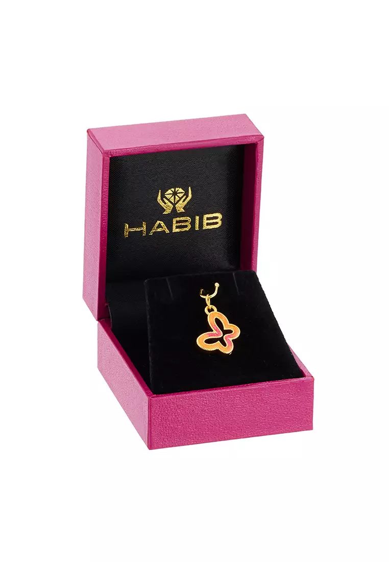 HABIB HABIB 999/24K Yellow Gold Pendant (Butterfly