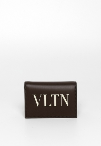 Valentino brown Vltn Cardholder Wallet 27589AC3B064AAGS_1