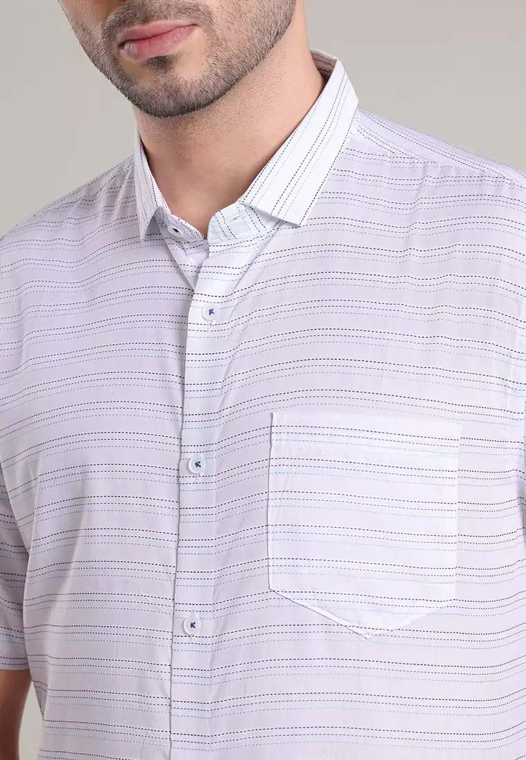 MOC Kemeja Lengan Pendek Pria ENZO - White