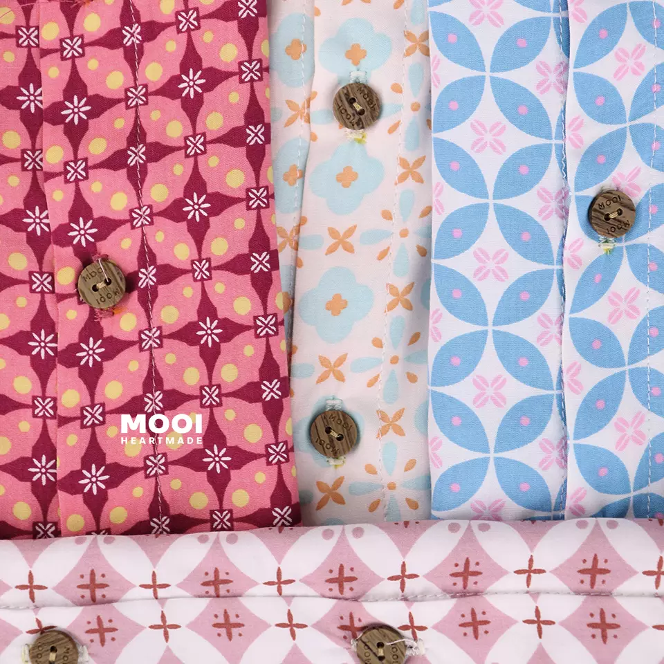 Mooi Atasan Batik Kemeja Anak Laki-Laki Mahesa Batik Shirt - Spring Green