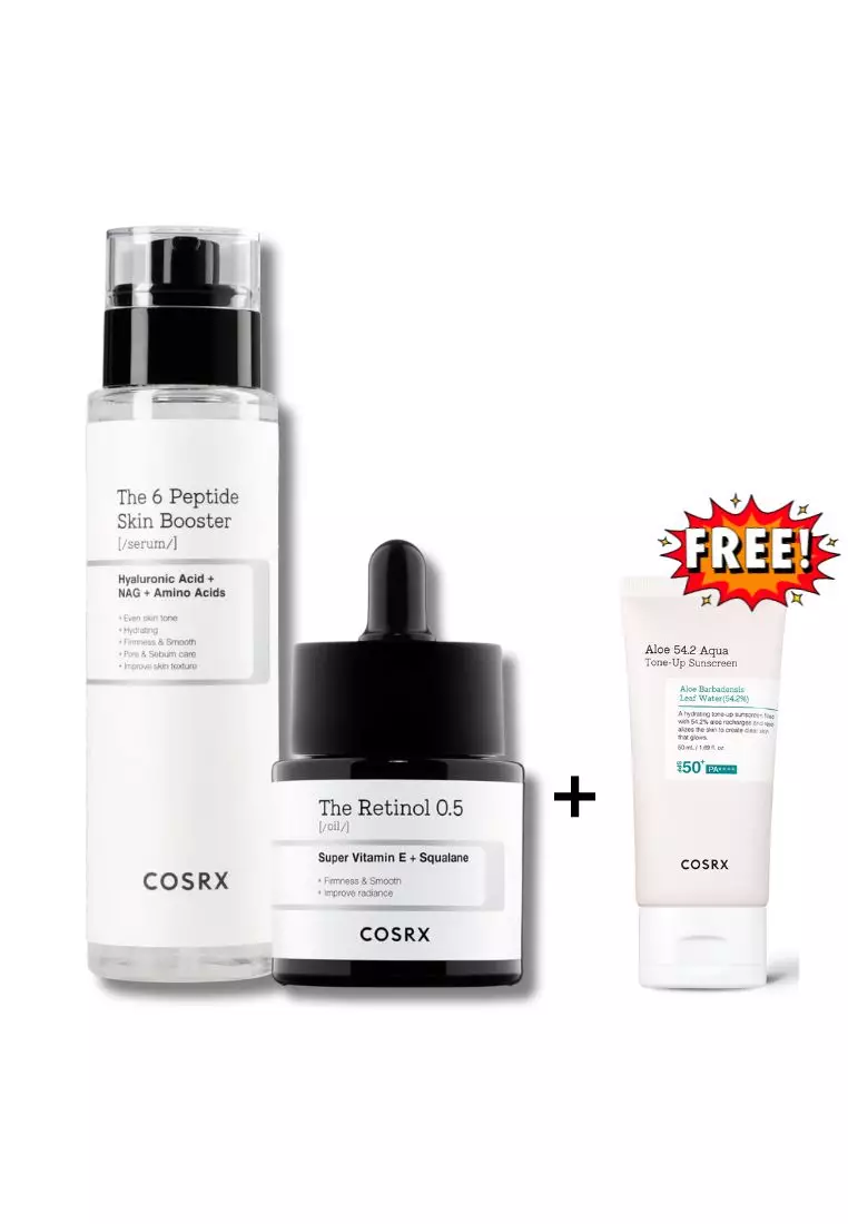 Cosrx Advanced RX-Anti-Aging(Vitamin C 23% Serum +The Retinol 0.5 Oil+6 Peptide Serum 150ml)