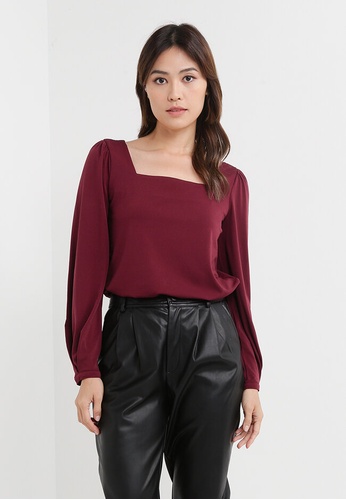 Banana Republic Crepe Square Neck Top 2023 | Buy Banana Republic Online |  ZALORA Hong Kong