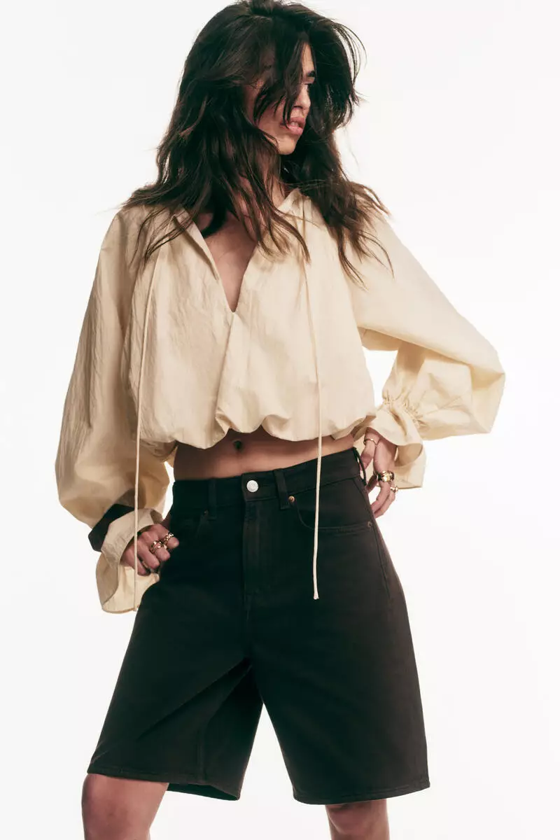 Denim Bermuda shorts