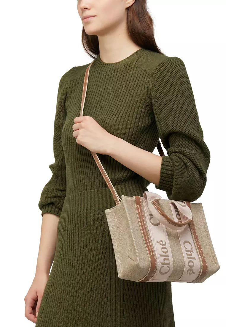 Small Woody Tote Bag Blushy Beige CHC23AS397L1726Y