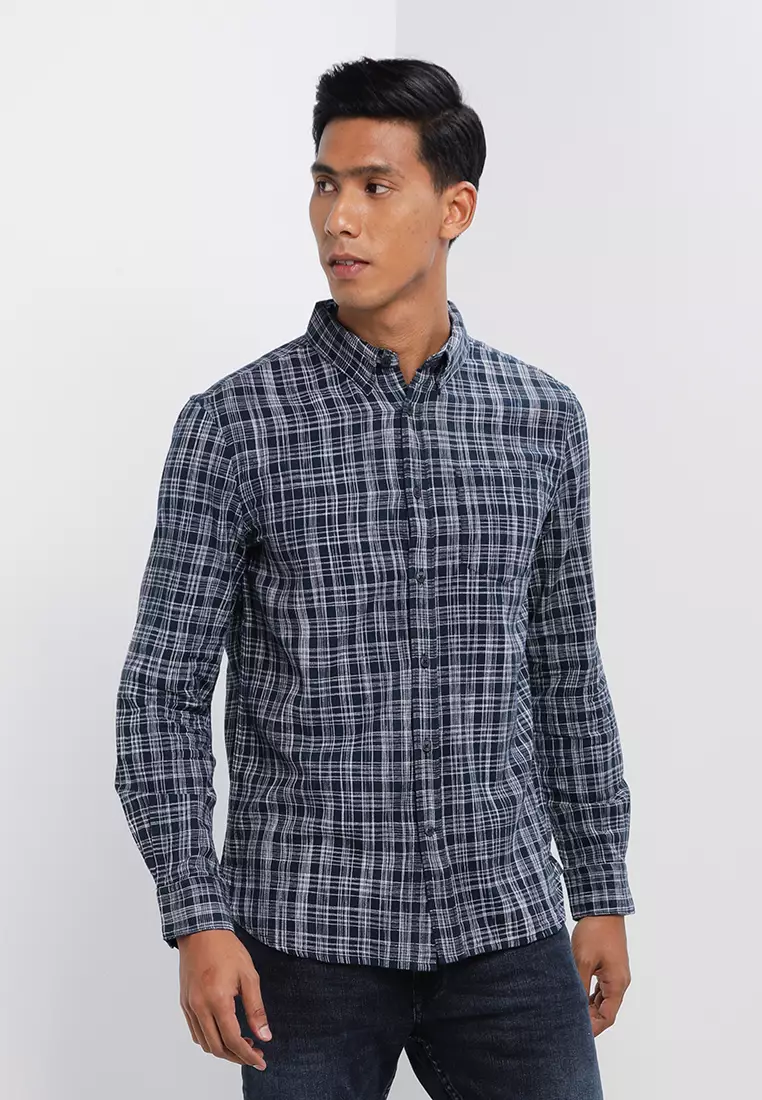 Buy French Connection Space-Dye Chambray Shirt 2024 Online