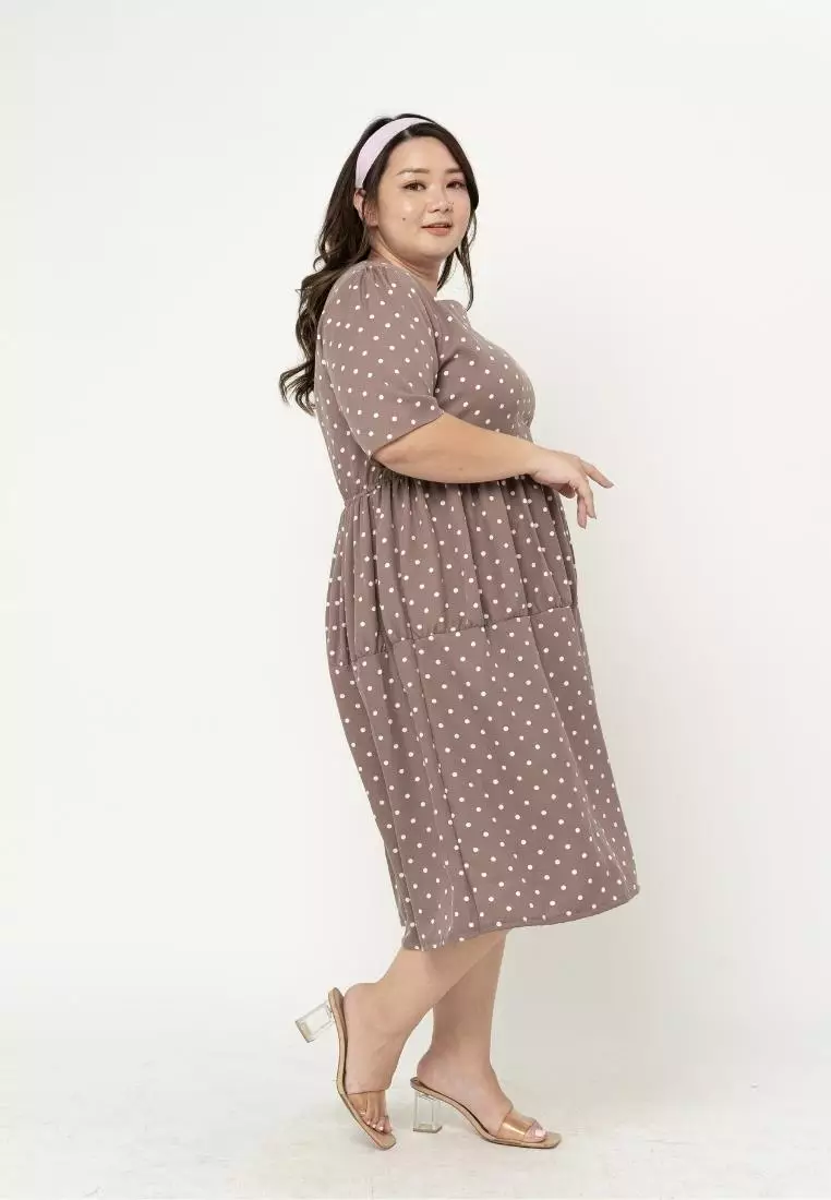 Plus Size Dress Bella Latte