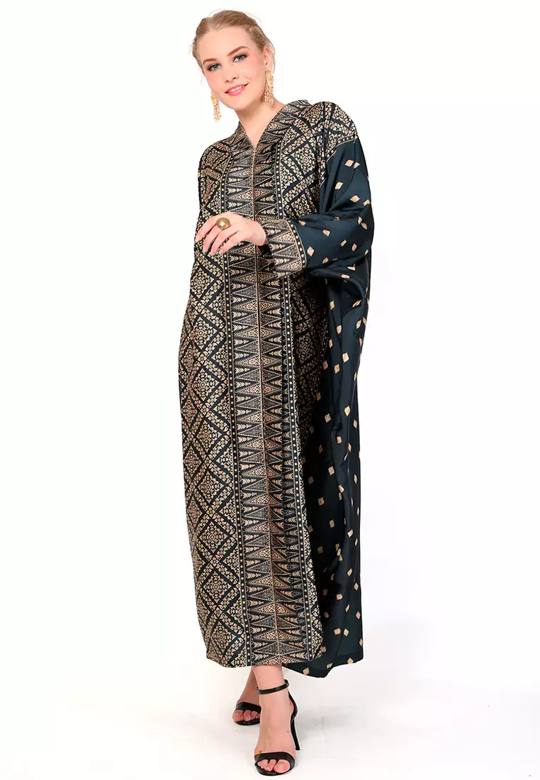 Kanzi Exclusive Long Sleeve Songket Kaftan