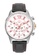 Roscani silver Roscani Cole 968 (Chronograph + WR 10ATM) Stainless Steel Red Leather Men Watch E3031AC22B396AGS_2