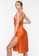 RIMMBA orange and gold Lili Silk Dress - Burnt Orange 4245BAA1B93D1AGS_3
