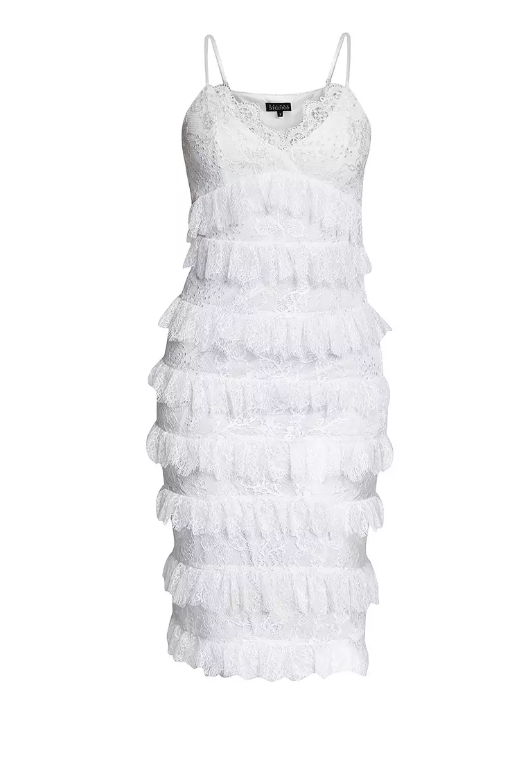 Zalora white lace dress cheap