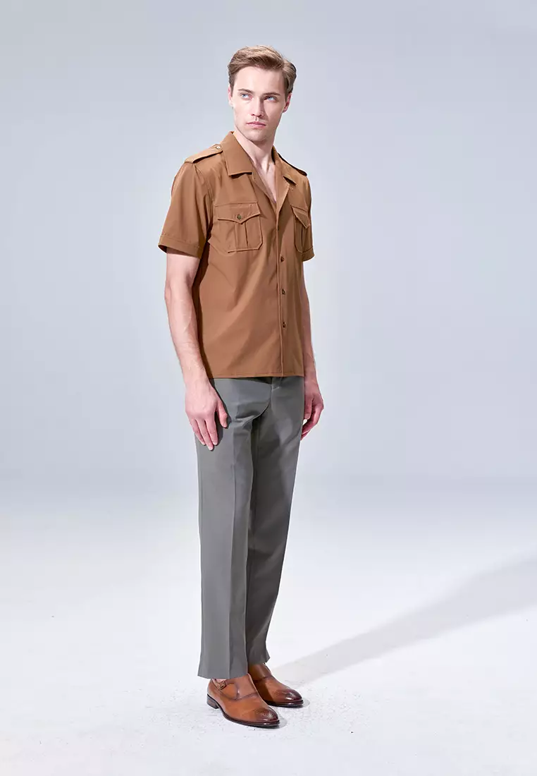 Khaki Military Shirt