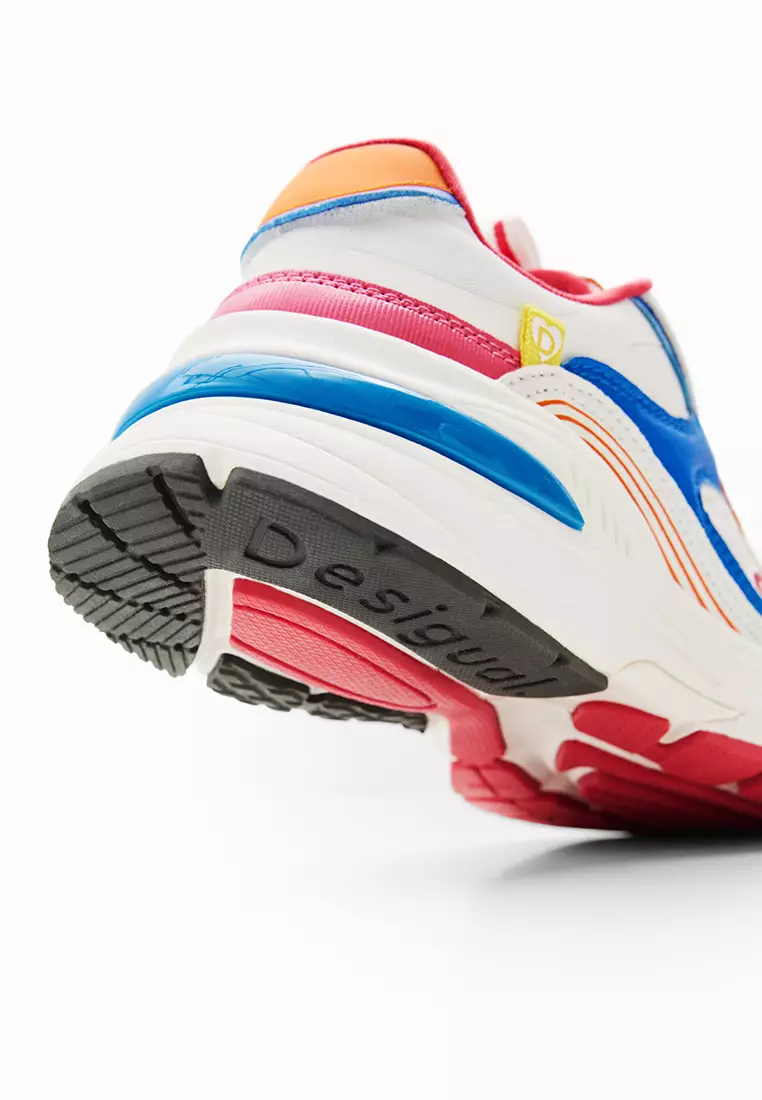 Desigual Woman Shoes Patchwork running sneakers.
