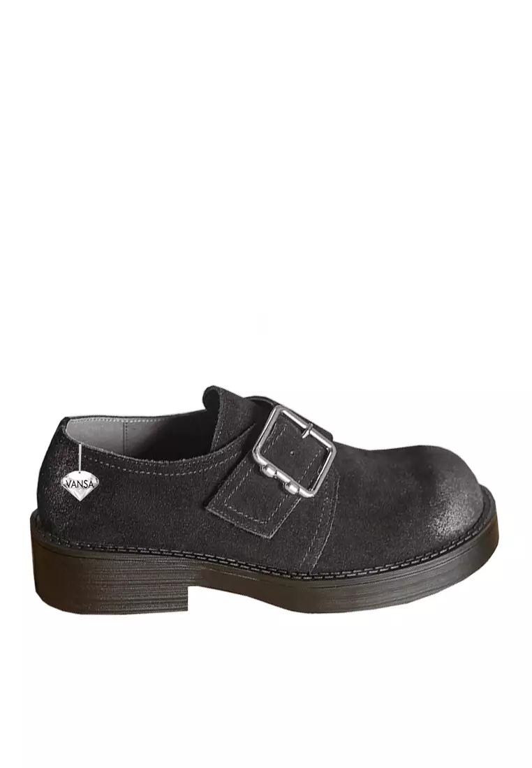 Discount on Twenty Eight Shoes  shoes - SKU: VANSA Cow Suede Buckle Strap Platform Shoes VSW-F-4249