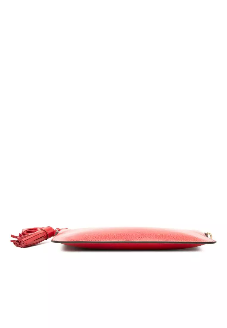 Pre-Loved Burberry Patent Tassel Crossbody