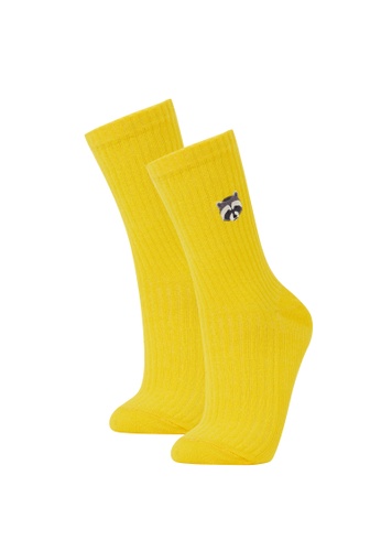 DeFacto yellow Socks D4E4CAA2E0ED78GS_1