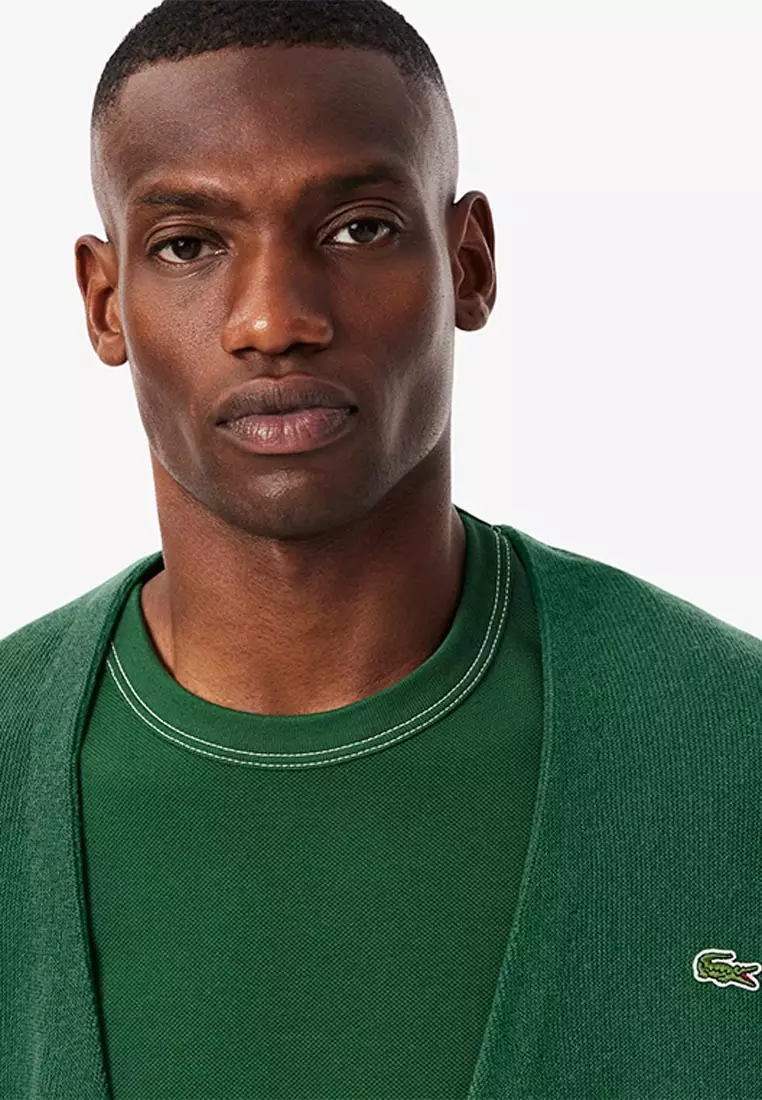 Relaxed Fit Carded Wool Cardigan