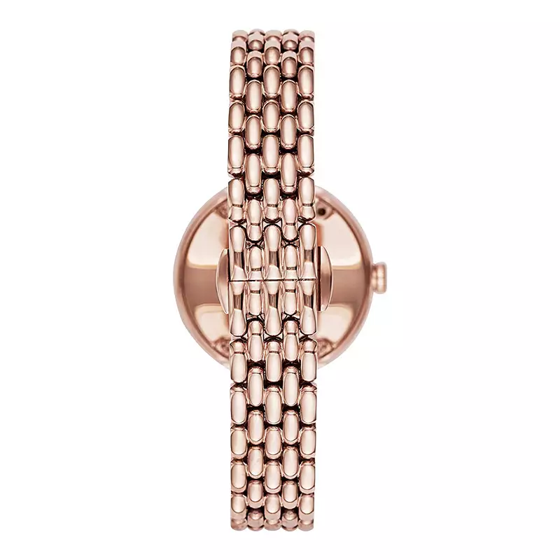 Jam Tangan Wanita Emporio Armani AR11355 Ladies Mother Of Pearl Dial Rose Gold Stainless Steel Strap