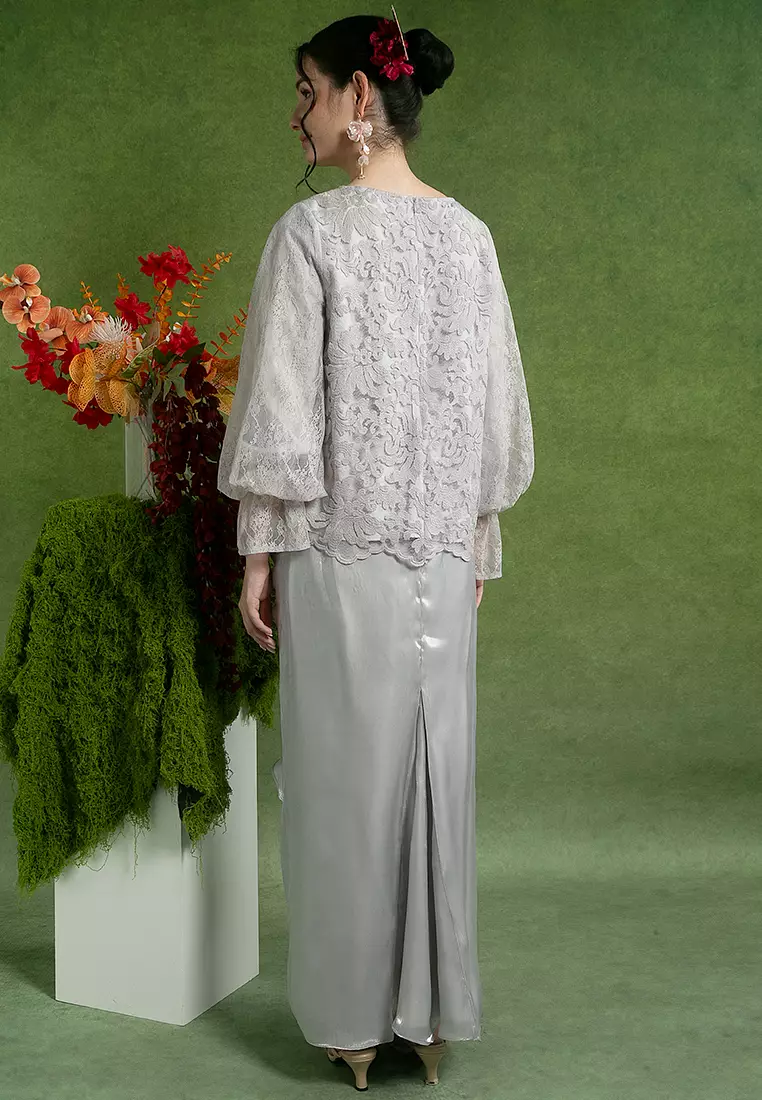 Shira Kurung Modern with Drape Skirt