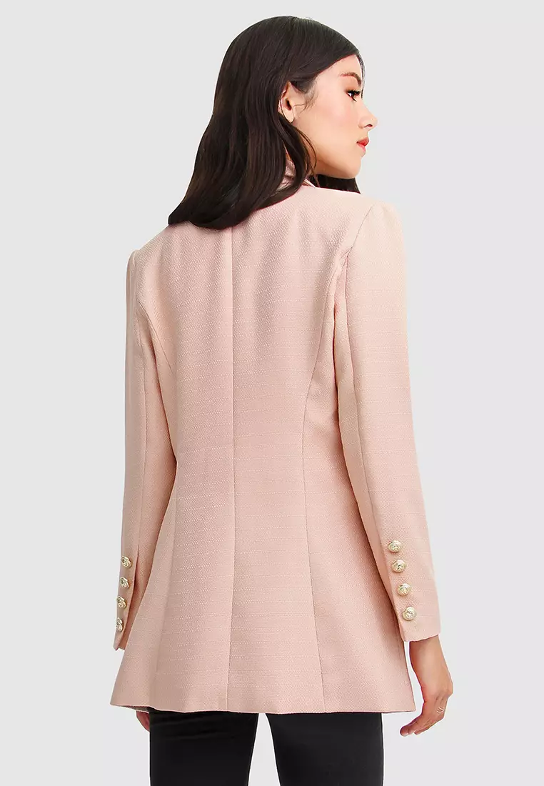 Princess Polina Textured Weave Blazer